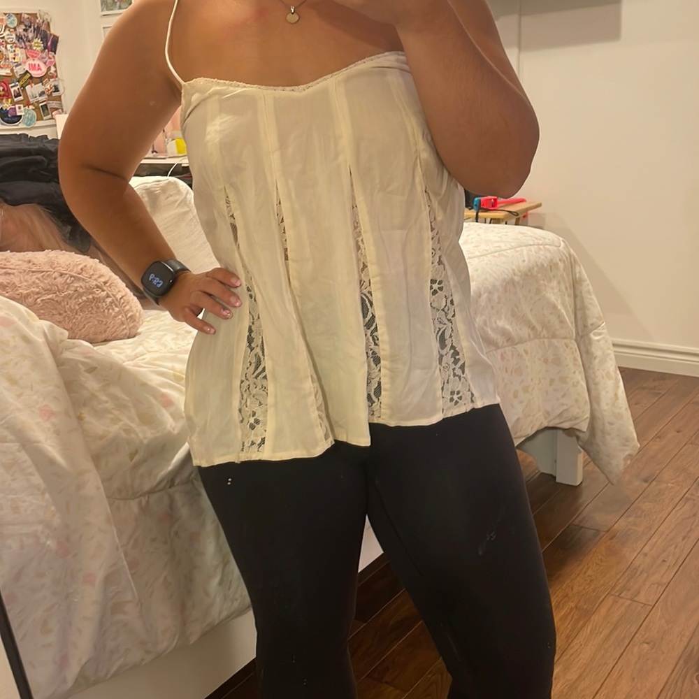American Eagle Lace Adjustable Tank Top